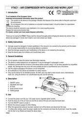 Velleman VTAC1 Manual