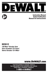 DeWalt DCS512 Manual De Instrucciones