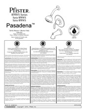 Pfister Pasadena 8P8WS Serie Instrucciones De Montaje