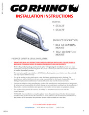 Go Rhino 55312T Instrucciones De Instalación