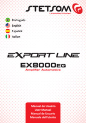 StetSom EXPORT LINE EX8000EQ Manual Del Usuario