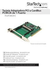 StarTech PCI2PCMCIA1E Guia Del Usuario