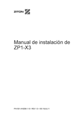 Ziton ZP1-X3 Manual De Instalación