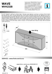 Forte WAVE WVK232B Instrucciones De Montaje