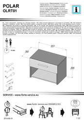 Forte POLAR OLRT01 Instrucciones De Montaje