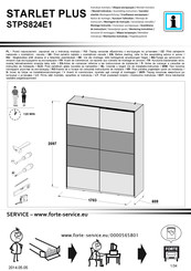 Forte STARLET PLUS STPS824E1 Instrucciones De Montaje