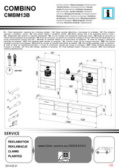 Forte COMBINO CMBM13B Instrucciones De Montaje