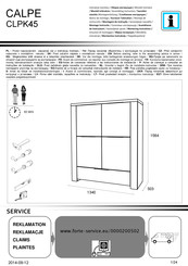 Forte CALPE CLPK45 Instrucciones De Montaje