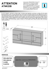 Forte ATTENTION ATNK23B Instrucciones De Montaje