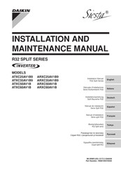 Daikin Siesta R32 ATXC50AV1B Manual De Instalación
