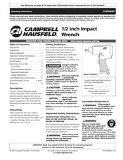 Campbell Hausfeld Tl050289 Manual De Instrucciones De Operación