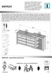 Forte GNTK231 Instrucciones De Montaje