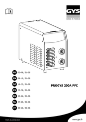 GYS PROGYS 200A PFC Manual De Instrucciones