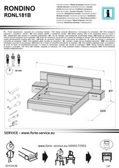 Forte RONDINO RDNL181B Instrucciones De Montaje