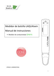 horiba LAQUAtwin QHB771 Manual De Instrucciones