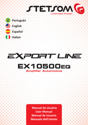 StetSom EXPORT EX10500EQ Manual De Usuario