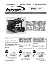 Powermate PM0143400 Manual Del Operador