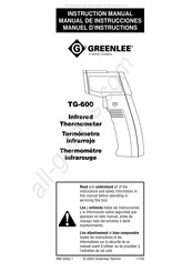 Greenlee TG-600 Manual De Instrucciones