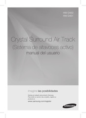 Samsung Crystal Surround Air Track HW-D451 Manual Del Usuario