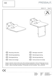 Pressalit R1622 Instrucciones De Montaje