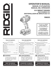 RIDGID R86035 Manual Del Operador