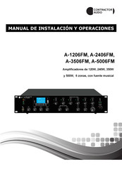 Contractor Audio A-2406FM Manual De Instalación Y Operaciones