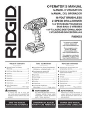 RIDGID R860053 Manual Del Operador