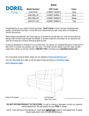 DOREL Living DA015BG-SF Manual De Instrucciones