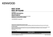 Kenwood KDC-X799 Manual De Instrucciones