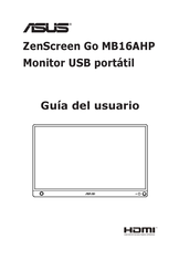 Asus ZenScreen Go MB16AHP Guia Del Usuario