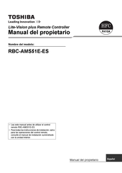 Toshiba RBC-AMS51E-ES Manual Del Propietário