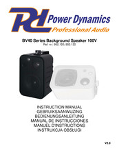 Power Dynamics BV40 Serie Manual De Instrucciones