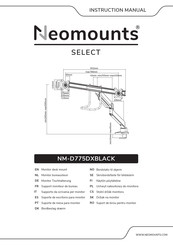 NeoMounts NM-D775DX3BLACK Manual De Instrucciones