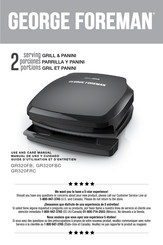 George Foreman GR320FRC Manual De Uso Y Cuidado