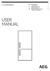 AEG SCE81826ZC Manual De Instrucciones