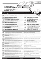 ECS Electronics VW-096-B1 Instrucciones De Montaje