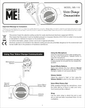 eKids DESPICABLE ME MINION MADE MS-119 Manual De Instrucciones