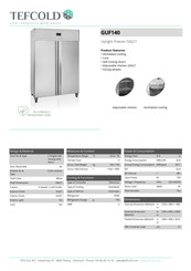 Tefcold GUC140-P Manual De Instrucciones