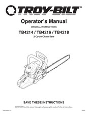 Troy-Bilt TB4218 Manual Del Operador