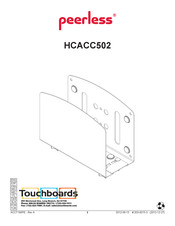 PEERLESS HCACC502 Manual De Instrucciones