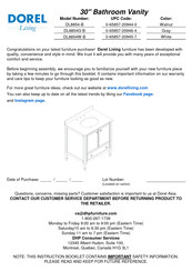 DOREL Living DL8854W-B Instrucciones De Montaje