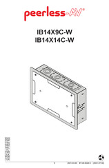 peerless-AV IB14X9C-W Manual De Instrucciones
