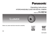 Panasonic LUMIX H-H014 Manual De Instrucciones