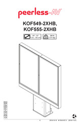 peerless-AV KOF549-2XHB Instrucciones De Montaje