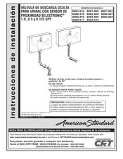 American Standard SELECTRONIC 6063.511 Instrucciones De Instalación