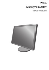 NEC MultiSync E201W Manual Del Usuario