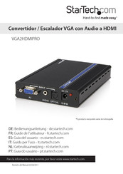 StarTech VGA2HDMIPRO Guia Del Usuario