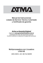 ATMA LP8313E Manual De Instrucciones