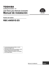 Toshiba RBC-AMS51E-ES Manual De Instalación