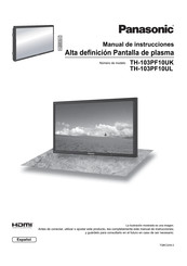 Panasonic TH-103PF10UL Manual De Instrucciones